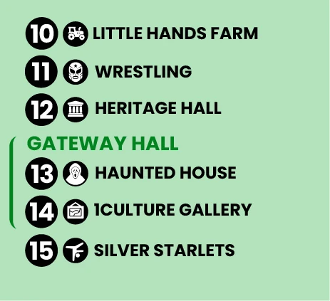 Green Zone: stages and attractions